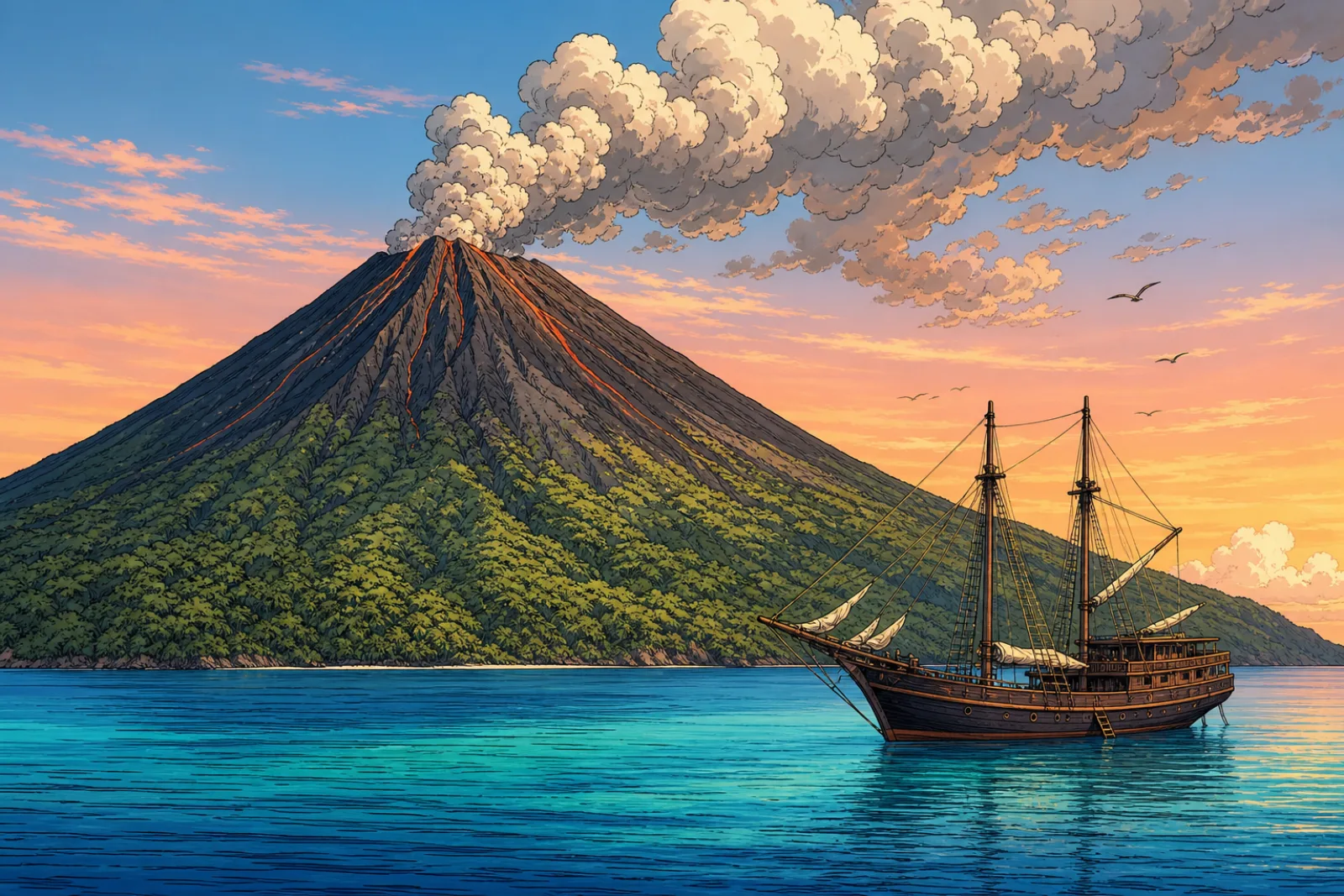 松巴哇岛潜水和船宿：鲸鲨和火山潜水