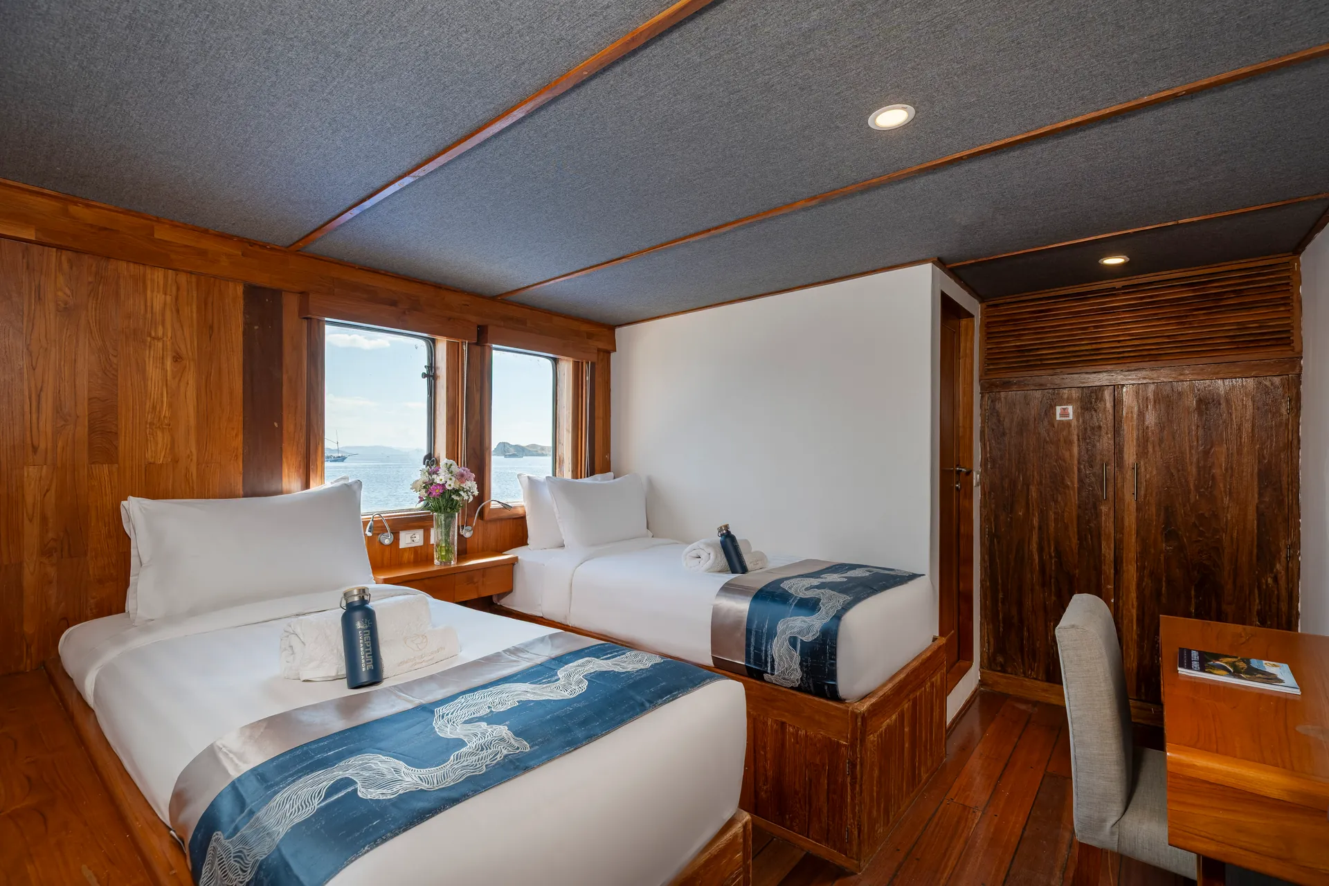 Deuxième cabine à deux lits
