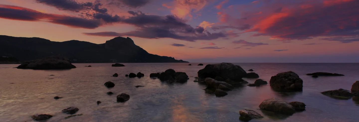 Sunset over the Banda Sea shore